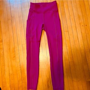 Lulu Pink Leggings Size 2
